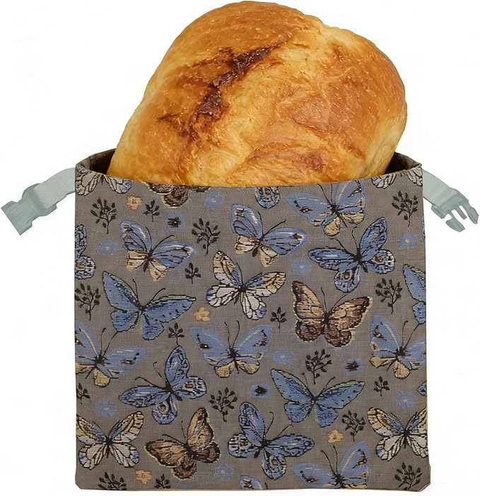 Strong Hammer Bread Bags: Ultimate Sourdough Storage & Freezer Bag | Reusable Cotton Beeswax Wraps with Liner Keep Homemade, Baguette Bread Fresh Longer