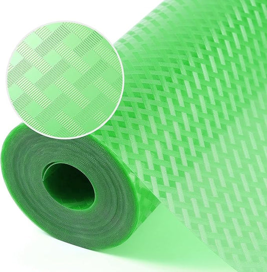 StaHom Fridge Liner Shelf Liners for Kitchen Cabinet Refrigerator Liners Waterproof & Oil-Proof Kitchen Cupboard Liner Non Adhesive Drawer Mats EVA Material for Shelves -Green 11.8 x 118 Inches