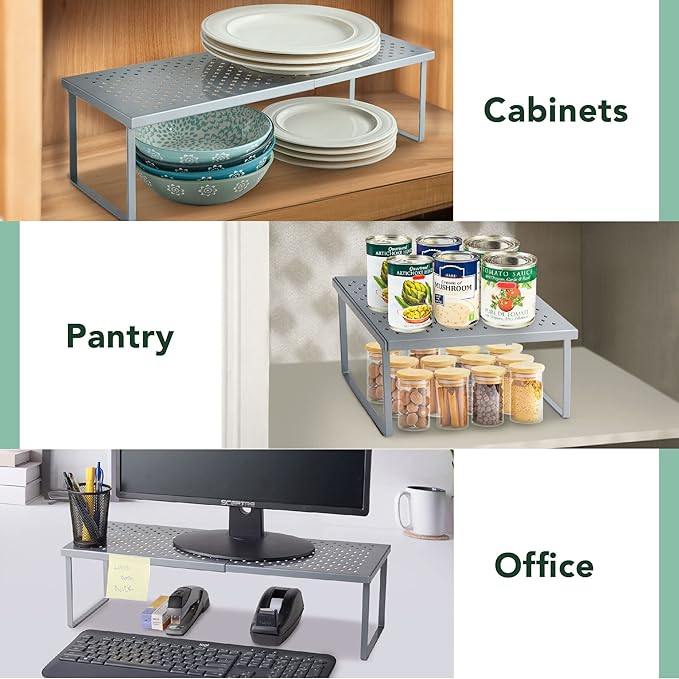 Nifty Expandable Shelf Rack Adjustable- Silver