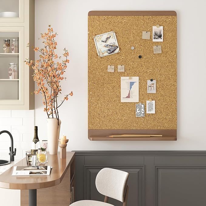 Decotalk Adhesive Cork Shelf Liner Cork Drawer Liner Peel and Stick 12x78 Inch Corks Liners for Drawers and Cabinets Corks Contact Paper Self Adhesive Corklining for Kitchen Cabinets Corkboard Vinyl