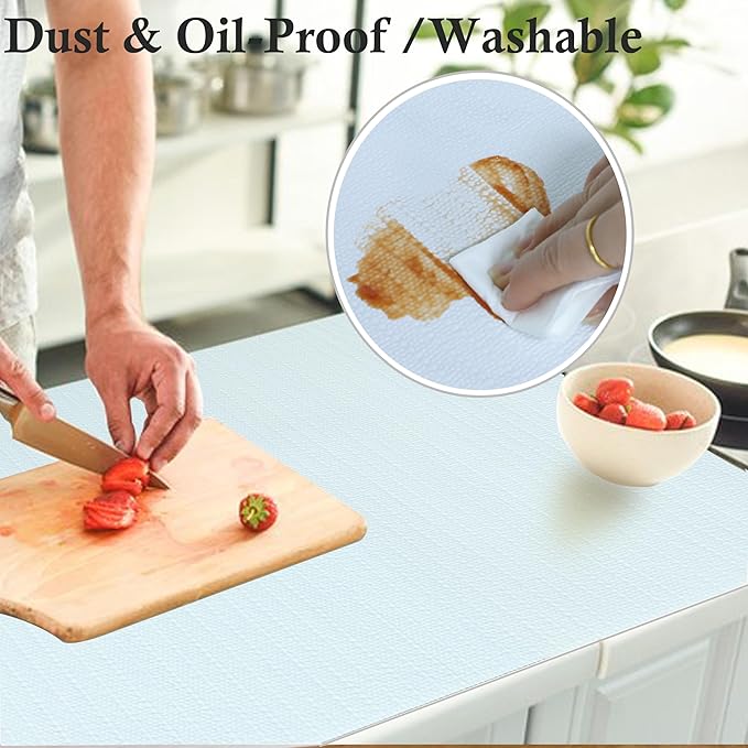 Cabinets Liner Non Slip Waterproof 12 Inch Wide X 20 Ft Non Adhesive Strong Grip Shelf Drawer Liners Anti Slip Pantry Refrigerator Shelves Mat for Bathroom Drawer Cupboard Closet