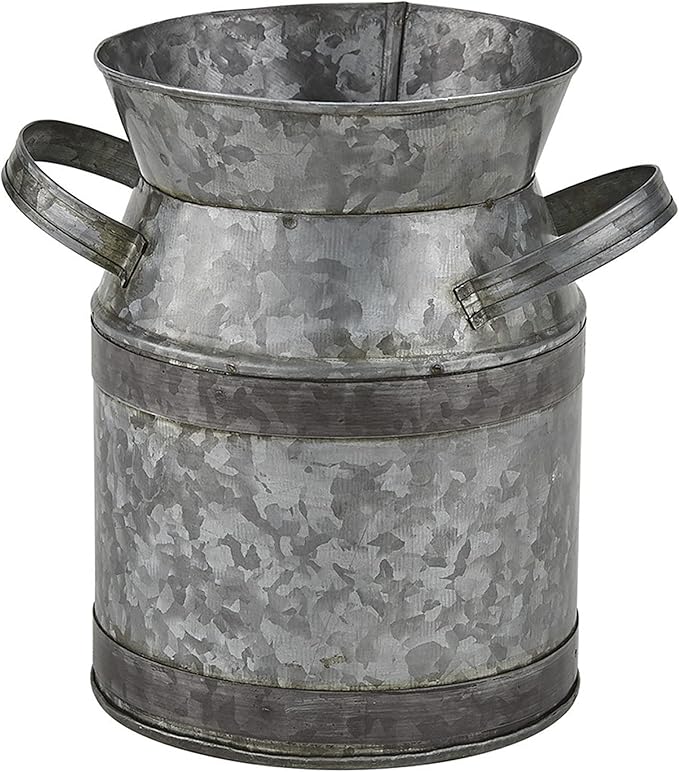 Park Designs Gray Galvanized Milk Can Utensil Crock