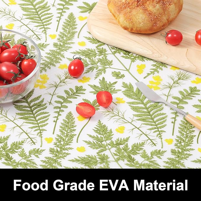 Cooyes Drawer Liner Shelf Liners for Kitchen Cabinets Refrigerator Liners Waterproof Kitchen Cupboard Liner Drawer Mats EVA Material Non Adhesive Fridge Liner for Shelves（17.5" W x 78.7" L）