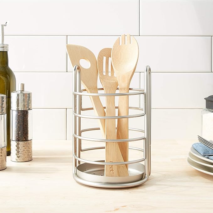 Spectrum Diversified Euro Utensil Holder, Satin Nickel, 1 EA (62278)