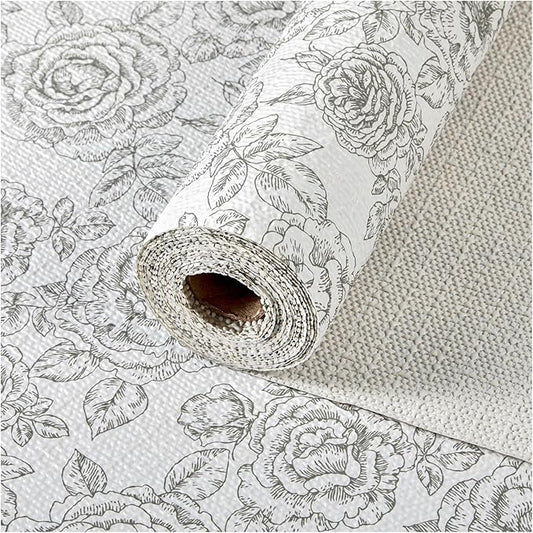 ALIUNI Drawer and Shelf Liner, Non-Slip Kitchen Cabinet Liners Non-Adhesive Thick Strong Grip Waterproof Washable Mats Protect Dresser Shelves Cupboard Bathroom Cabinets, Rose, 12 in X 10 FT