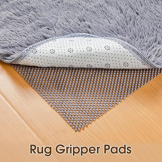 ALIUNI Shelf Liner for Kitchen Cabinet, Drawer Liners Non Slip Non Adhesive Thick Mat, Breathable Dresser Pantry Bathroom Protector, Grey, 24" x 240"