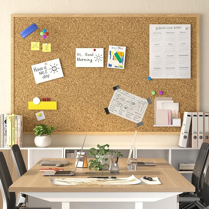 Decotalk Cork Shelf Liner Roll Self Adhesive Cork Liners for Drawers and Cabinets Peel and Stick Corks Drawer Liners for Kitchen 1.4ftx4ft Corks Shelf Liner for Kitchen Cabinets Corkboard Pad Sheet