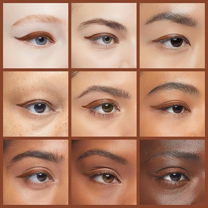 LAURA GELLER NEW YORK Kajal Longwear Kohl Eyeliner Pencil - Khaki Kohl - Caffeine and Vitamin E - Smooth & Blendable Liner - Built-In Sharpener