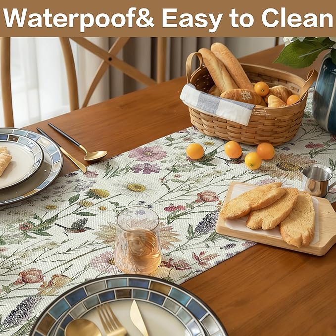 Vuacepe Floral Drawer and Shelf Liner for Kitchen Cabinets Non-Adhesive Drawer Liner Non-Slip Daisy Shelf Liners Strong Grip Waterproof Easy to Clean Cabinet Liners for Dresser Cupboard 12IN × 16.4FT