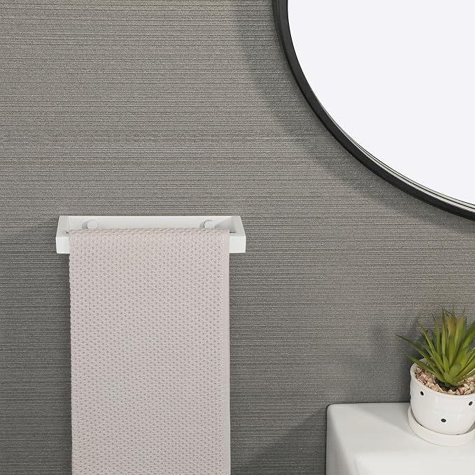 Alise Bath Towel Bar,Wall Mount Towel Holder Towel Rack Towel Hanger for Bathroom Lavatory,8 Inch SUS304 Stainless Steel Towel Rail,White Finish