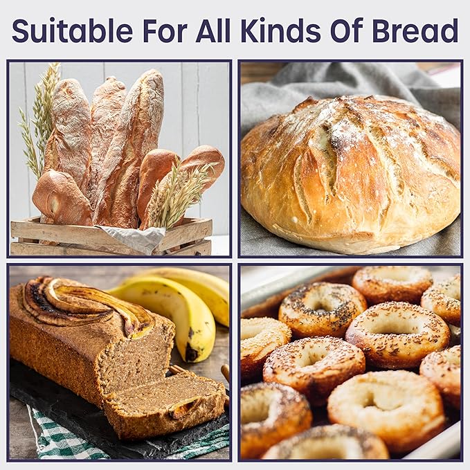 Reusable Plastic Bread Bags - 300 Pack Clear Loaf Bags for Homemade Bread - Perfect for Baked Goods Storage