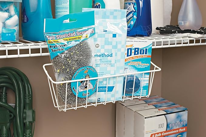 ClosetMaid 3937 Packet Pal Wire Shelf Storage Accessory, White