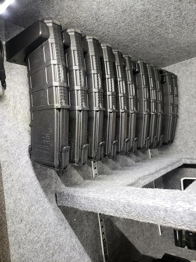 PMAG Rack Wall Mount,Mag Holder|AR Magazine Hodler|Wall Mount Display Mag Storage,Home Magazine Storage Rack,Mag Rack for Gun Safe,Locker,Cabinet,Wall