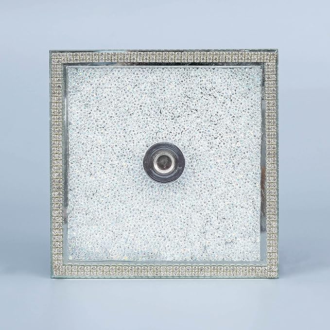 Hochance Multicolor Crystal Standing Paper Towel Roll Holder Countertop Weighted Rack,Glam Cute Bling Rhinestone Jeweled Diamonds Modern Decoration Christmas Housewarming Gifts for Kitchen Home Bar
