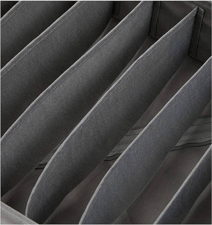 Amazon Basics Dresser Drawer Storage Organizer for Undergarments Gray | Set of 4