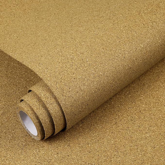 Yenhome 12"X118" Thin Cork Roll with Adhesive Backing Natural Cork Shelf Liners for Kitchen Cabinets Decorative Corks Board Roll Corkboards for Office Classroom Walls Shelf Liner