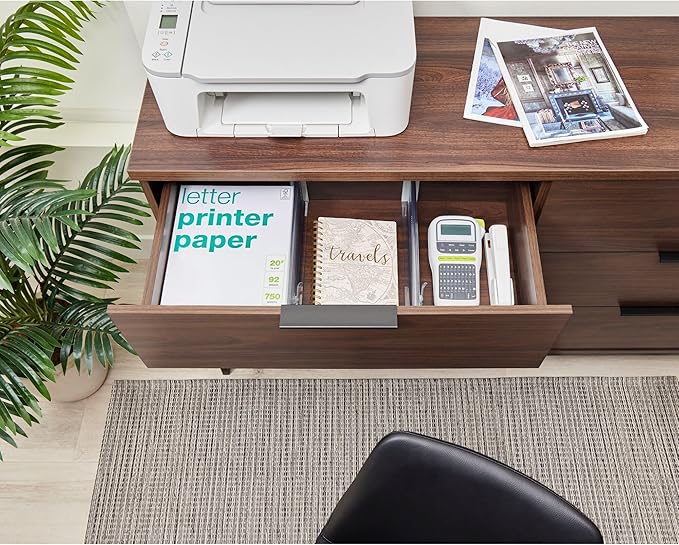 iDesign Plastic Adjustable Deep Kitchen or Dresser Drawers-Set of 8-Clear Dividers